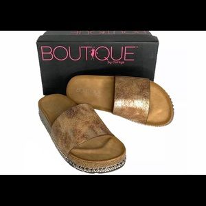 Corkys Birch Sandal Size 7 Bronze